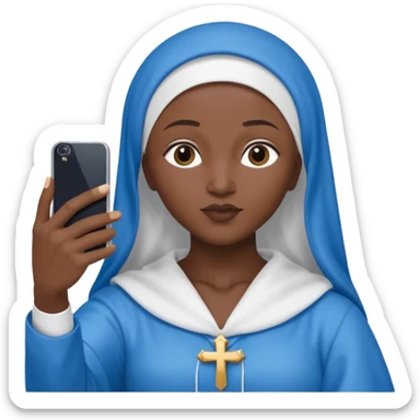 emoji della madonna che si scatta un selfie 
 sticker
