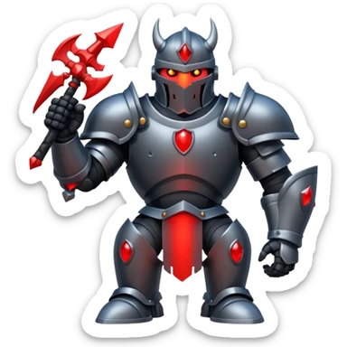 Mega knight from clash royal sticker