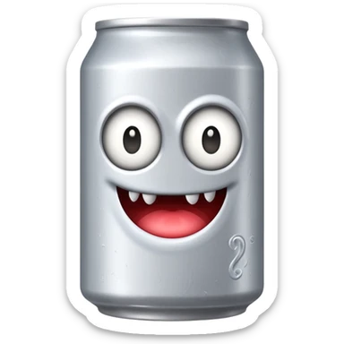 white monster canned drink sticker