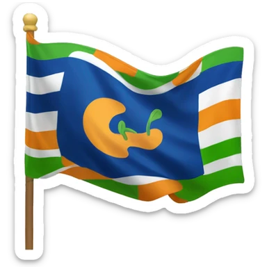 Floptropica flag sticker