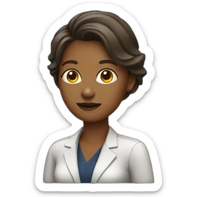 Social media manager female sticker