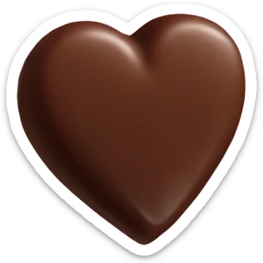 one heart shaped chocolate truffle sticker