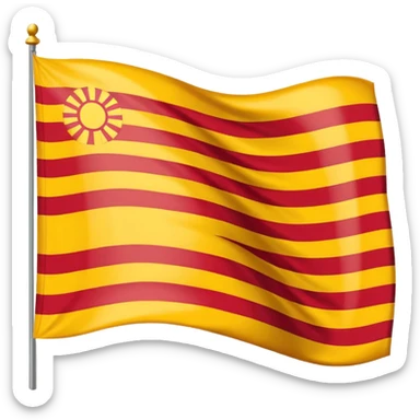 catalan independence flag sticker