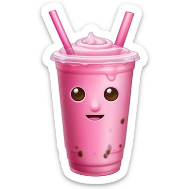 Ice coffee pink sticker