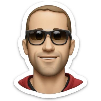 the french rapper Julien Schwarzer aka sch sticker