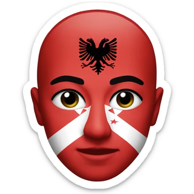 dardania flag Albanian kosovo sticker