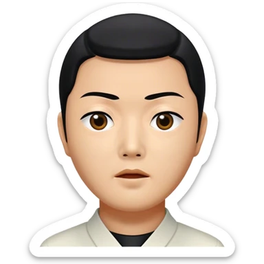 Squid game Jang Deok-su bust sticker