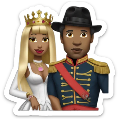 napoleon as rapper with nicki minaj sticker