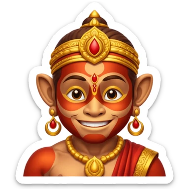 Hanuman ji god giving blessings  sticker