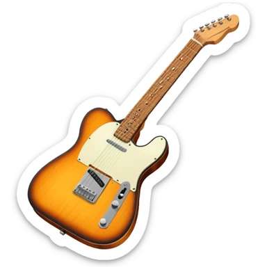 Guitare télécaster sticker