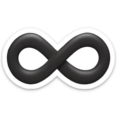 Infinity symbol sticker