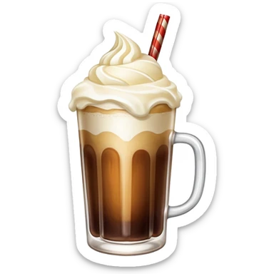 ultra realistic root beer float sticker