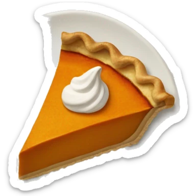 Slice of pumpkin pie sticker