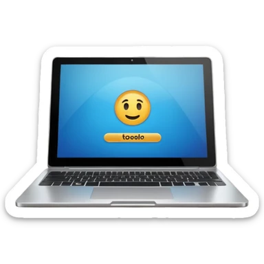 meeting call laptop sticker