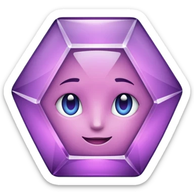 Cristal púrpura sticker