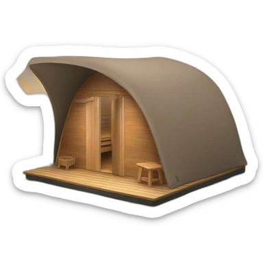 sauna tent sticker