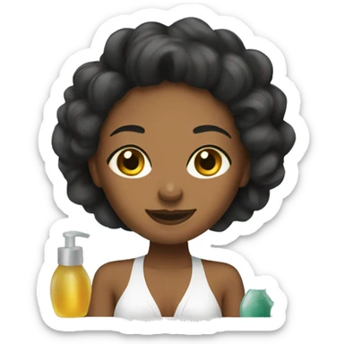 Women spa day sticker