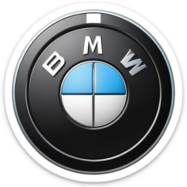 BMW logo in black emoji sticker