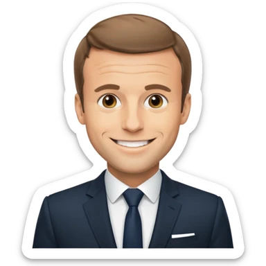 Tu peux me crée un emoji Macron sticker