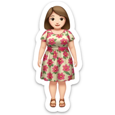 Fatty girl full body sticker