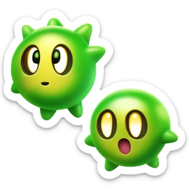 Radioactive Kirby sticker