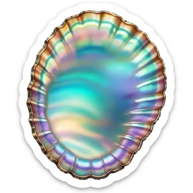abalone shell sticker