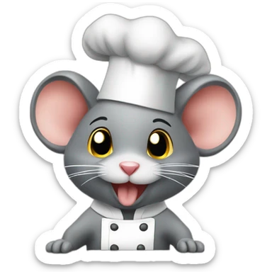 Rat chef kiss sticker