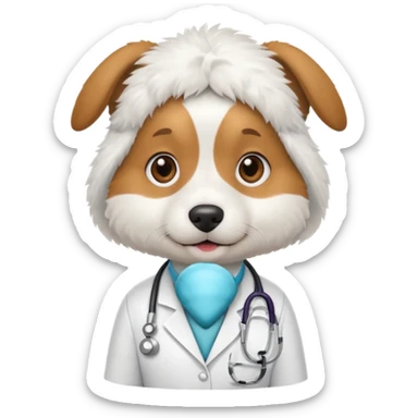 Cachorro médico sticker