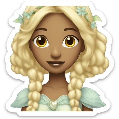 Ethereal fairy princess blonde sticker