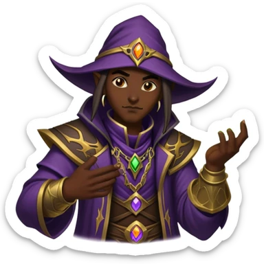 world of warcraft warlock sticker