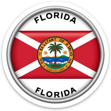 Florida flag sticker