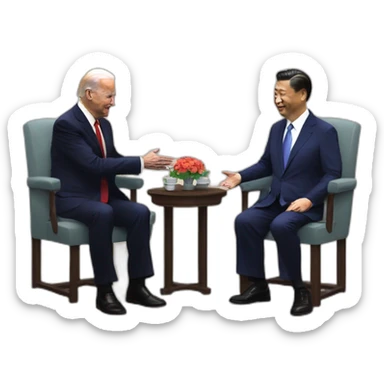 joe biden meeting xi jinping sticker