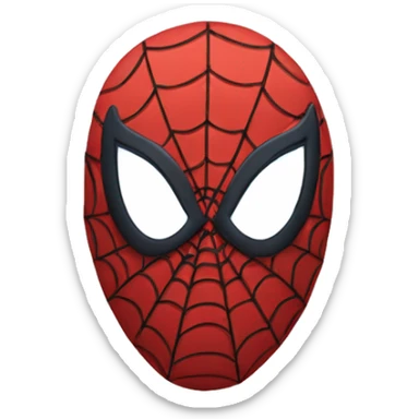 Spiderman mask sticker
