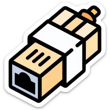 Network connector sticker