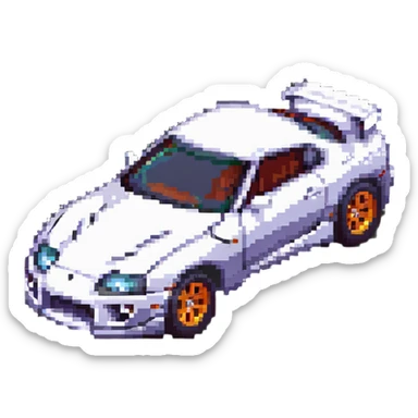 Hot Wheels Toyota Supra side view sticker