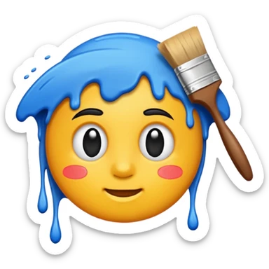 Paint style sticker