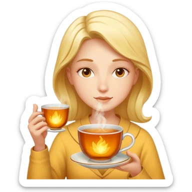 tea and enlightenment sticker