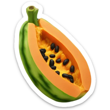 Realistic Papaya  sticker