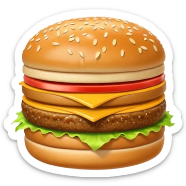 Big Mac, bold and appetizing sticker