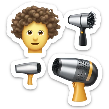 Blow dryer diffuser sticker