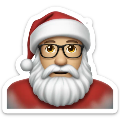 Robert Downey Jr. as santa claus sticker