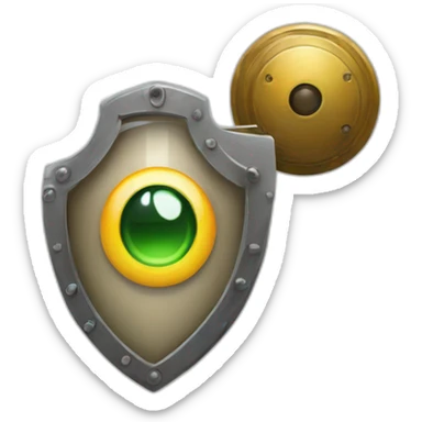 Monitoring, Shield, Eye Randomize sticker