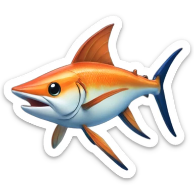 Marlin the fish sticker