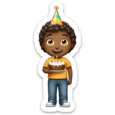 A boy celebrated his birthday, turning 11 sticker