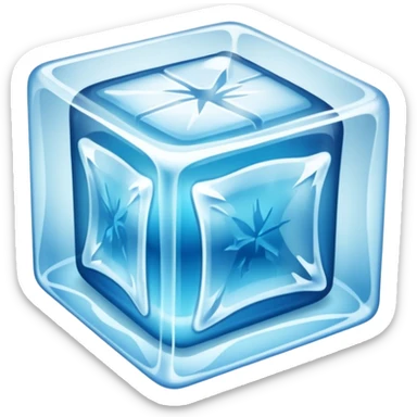 clothes  inside ice cube sticker