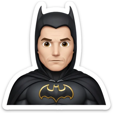christian bale batman sticker