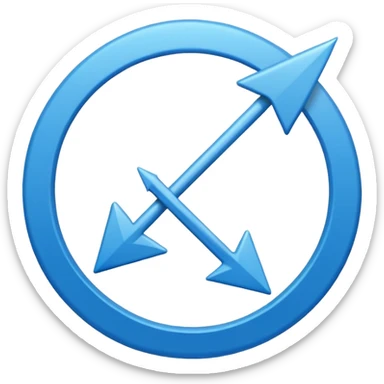 return circled arrow icon sticker