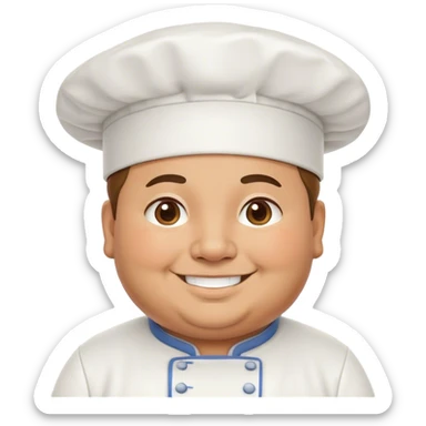 chubby chef sticker