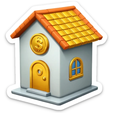 coin house sticker