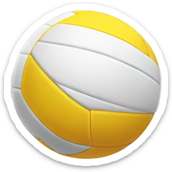volleyball attached to a rope sticker